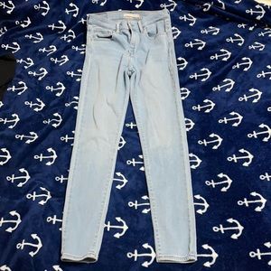 Blue women’s Levi jeans
